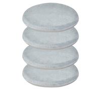 MemoFoam Lot de 4 tapis de chaise doux 4 saisons pour la maison, le bureau et la baie vitrée Violet et gris 40 x 40 cm