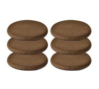 MemoFoam Lot de 6 coussins de chaise doux et relaxants 4 saisons pour maison, bureau et fauteuil, baie vitrée, violet et café, 40 x 40 cm