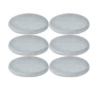 MemoFoam Lot de 6 coussins de siège doux 4 saisons pour la maison et le bureau Violet et gris 40 x 40 cm
