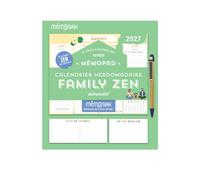 Mémopad calendrier hebdomadaire aimanté 2027 Family zen 12 mois - Collectif - Editions 365 - broché - Calendrier