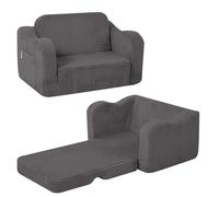 MeMoreCool Cord Canapé pour enfants, fauteuil de relaxation pour enfants, canapé lounge pour bébé, mini canapé pour coin câlin chambre d'enfant, canapé dépliable pour garçons et filles âgés de 1 à 3