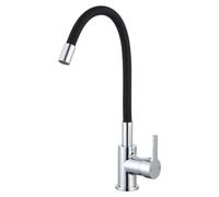 Robinetterie Cuisine Mémory mitigeur évier chrome avec flexible à mémoire de forme Essebagno