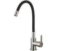 Essebagno Mémory mitigeur évier façon inox flexible à mémoire de forme