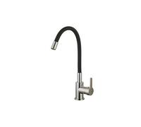 Essebagno Mémory mitigeur évier façon inox flexible à mémoire de forme