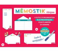 Mémostik by Mémoniak - 4 outils stickers électrostatiques pour organiser le quotidien - Collectif - Editions 365 - broché - Calendrier