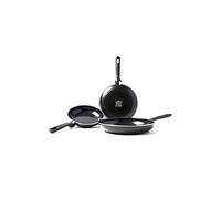 memphis set de 3 poeles - ø 20-24-28 cm - noir - tous feux dont induction cc001664-001