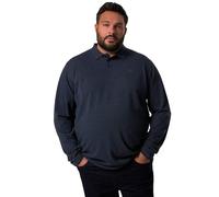 Men Plus 836270 Polo pour Homme Grandes Tailles Grandes Tailles L à 8XL Polo piqué Basique à Manches Longues jusqu'à 8 XL, Bleu Marine, L
