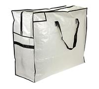 Ménage Essentials Medium Sac de Rangement, Synthétique, Blanc, Taille L