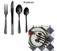 MENAGERE 16PCS NOIR HARMONY M6