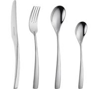 Ménagère 24 pièces, Arthur Martin AM3630, Acier inoxydable finition satinée, Ensemble de couverts
