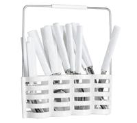 Ménagère 24 Pièces Avec Rack "Géo" 24cm Blanc