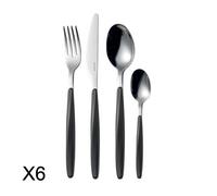 Guzzini Set de couverts noir