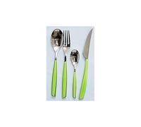 Ménagère 24 Pièces Glamour Vert - Bugatti - Acier Inox 18/10 - Manche En San - Lavable En Lave Vaisselle