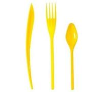 ménagère 30 couverts de table réutilisables jaune provence - isap v60menag.jp Jaune G