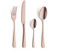 AMEFA - Ménagère 24 couverts de table pour 6 personnes - Austin - Acier inoxydable 18/0, Finition Revêtement PVD mat - Epaisseur 2.5 mm - Cuivre