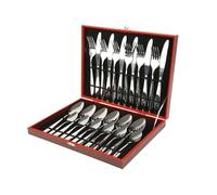 Ménagère de 24 Pièces peuvent servir 6 personnes - ERROLVES - Couverts de Table en acier inoxydable