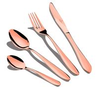 Berlinger Haus Rose Gold Mirror Couverts plaqués or 24 pièces en acier inoxydable poli, set 6 personnes, design moderne or rose