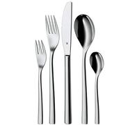 Ménagère en acier inoxydable WMF Palermo pour 6 personnes, service de couverts 30 pièces, couteau monobloc, acier inoxydable Cromargan poli, brillant, va au lave-vaisselle