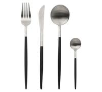 Secret de Gourmet – Ménagère 24 pièces Ida – Couverts acier inoxydable Noir