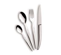 Laguiole Production - Ménagère 16 pièces Design - Set de couverts de table acier inox forgés massif 18/0 poli miroir - Pour 4 personnes - Présentation coffret cadeau, Argenté