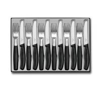 Victorinox Classic Ménagère, 12 Pièces Set de Couverts, pour 6 Personnes, 6 X Couteaux de Table, 6 X Fourchet tes à Manger, Lave-Vaisselle