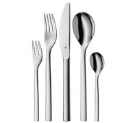 Ménagère WMF Atria Benefits pour 12 personnes, couverts 60 pièces, couteau monobloc, acier inoxydable Cromargan poli, passe au lave-vaisselle