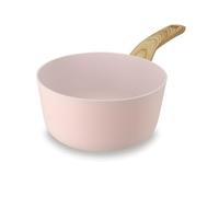MENASTYL - Casserole 18cm avec revêtement antiadhésif céramique (Sans PFAS/Sans PTFE) tous feux dont induction - En Aluminium - Gamme Colorama - Rose - 6020924
