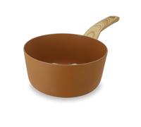 MENASTYL - Casserole 18cm avec revêtement antiadhésif céramique (Sans PFAS/Sans PTFE) tous feux dont induction - En Aluminium - Gamme Colorama - Noisette - 6020864