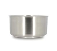 MENASTYL - Casserole inox 18/10 amovible 18 cm Iris Inox sans PFAS - Tous feux dont induction, four, réfrigérateur et lave-vaisselle - Empilables et résistantes - Acier inoxydable