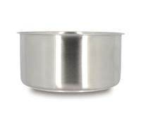 MENASTYL - Casserole inox 18/10 amovible 20 cm Iris Inox sans PFAS - Tous feux dont induction, four, réfrigérateur et lave-vaisselle - Empilables et résistantes - Acier inoxydable