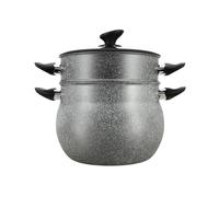 Couscoussier - MENASTYL - 6020033 - Aluminium effet marbré - 9 litres - Convient pour toutes les sources de chaleur, y compris l'induction
