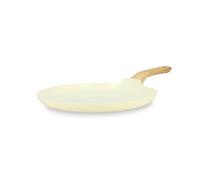MENASTYL - Crêpière 26cm avec revêtement antiadhésif céramique (Sans PFAS/Sans PTFE) tous feux dont induction - En Aluminium - Gamme Colorama - Crème - 6020855