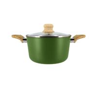 MENASTYL - Faitout 20cm Colorama olive - En Aluminium - Revêtement antiadhésif en céramique - Tous feux dont induction