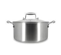MENASTYL - Faitout 24 cm Aglaé en inox triply - Revêtement antiadhésif céramique nid d'abeille sans PFAS - Tous feux induction - Lie de vin - Four et lave-vaisselle - Sans PTFE/PFOA - Haute résistance