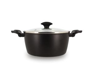 MENASTYL - Faitout first 24cm en aluminium noir induction avec couvercle - 6020647