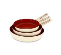 MENASTYL - Lot 3 poêles cerise 20/24/28cm en aluminium - 6014305