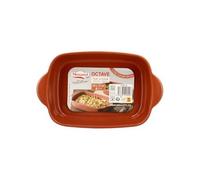 Menastyl - Petit Plat À Four Rectangulaire - Octave - Terracotta - Rouge