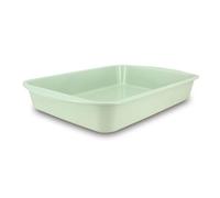 Menastyl Plat à four Colorama 45x30 cm en Acier Carbone Céladon céramique