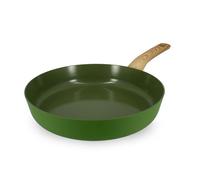 MENASTYL - Poêle 28cm avec revêtement antiadhésif céramique (Sans PFAS/Sans PTFE) tous feux dont induction - En Aluminium - Gamme Colorama - Olive - 6020877