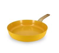 MENASTYL - Poêle 28cm avec revêtement antiadhésif céramique (Sans PFAS/Sans PTFE) tous feux dont induction - En Aluminium - Gamme Colorama - Safran - 6020832