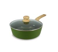 MENASTYL - Sauteuse 24cm Colorama olive - En Aluminium - Revêtement antiadhésif en céramique - Tous feux dont induction