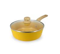 MENASTYL - Sauteuse 24cm Colorama safran - En Aluminium - Revêtement antiadhésif en céramique - Tous feux dont induction