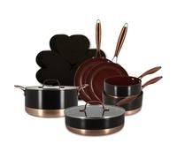 MENASTYL - Set 13 pièces black copper aluminium recyclé noir et marron - 6021219