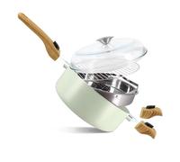 MENASTYL - Set culinaire multi-usages amovible Céladon 28cm en aluminium - Ustensile tout-en-un compatible tous feux et lave-vaisselle - Revêtement en céramique - 6020894