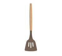 MENASTYL - Spatule ajourée en silicone avec manche en bois ELIOTT - 5040182 - Idéale pour retourner viande, poisson, servir plats au four