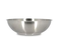 MENASTYL - Wok inox 18/10 amovible 28 cm Iris Inox sans PFAS - Tous feux dont induction, four, réfrigérateur et lave-vaisselle - Empilables et résistantes - Acier inoxydable