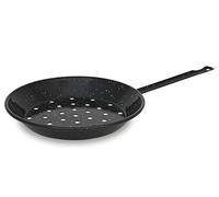Menax - Poêle à Marrons en Acier Vitrifié Antiadhésive - Poêle Perforée pour Cuire les Châtaignes sur Flamme, Barbecue ou Feu de Cheminée - 26 cm