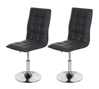 Mendler 2X Chaise de Salle à Manger HWC-C41, Fauteuil, Similicuir - Gris