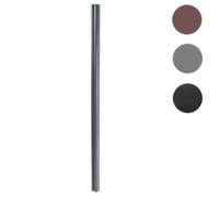 Poteau Aluminium Sarthe-Wpc Clôture, Poteau Pilier, Système Enfichable 240cm, Gris Gris