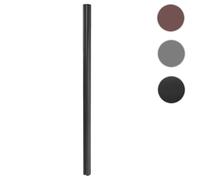 Poteau En Aluminium Pour Clôture Sarthe En Wpc, Pilier, Système De Connexion 1,86 Anthracite Gris